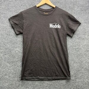 Modelo Graphic T-Shirt Men's Size S Black Short Sleeve Contrast Stitch Tee